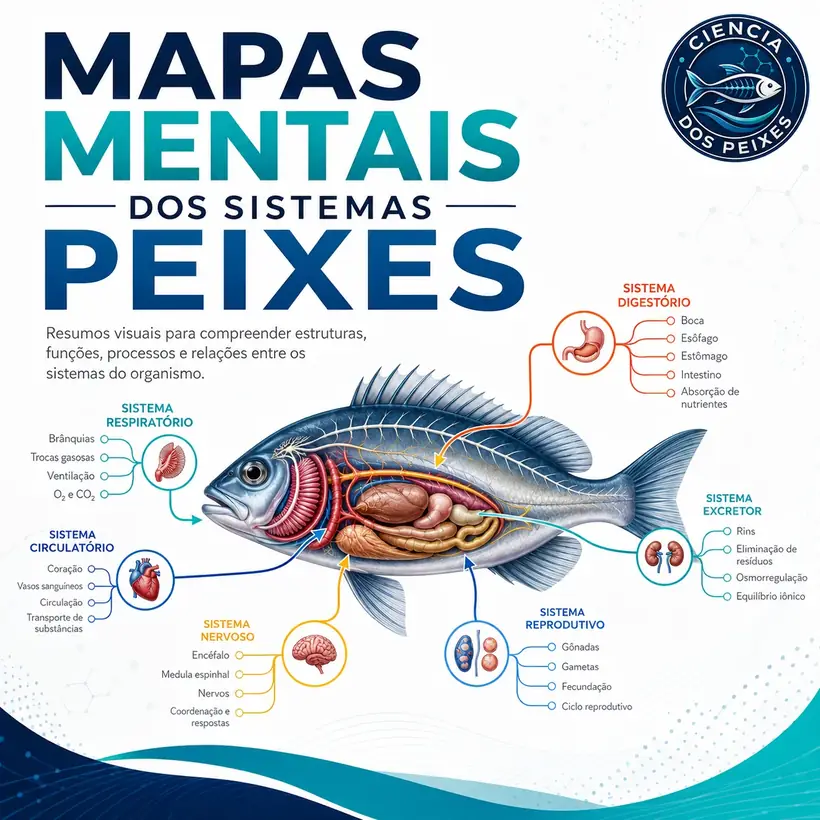 Mapas Mentais dos Sistemas dos Peixes