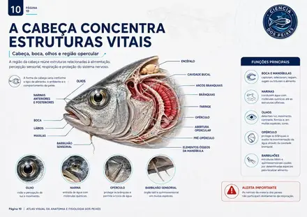 Prancha visual do Atlas de Anatomia e Fisiologia dos Peixes