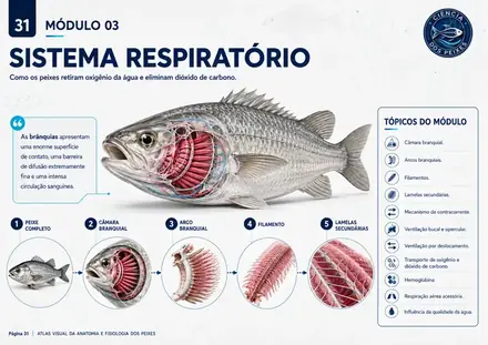 Prancha visual do Atlas de Anatomia e Fisiologia dos Peixes