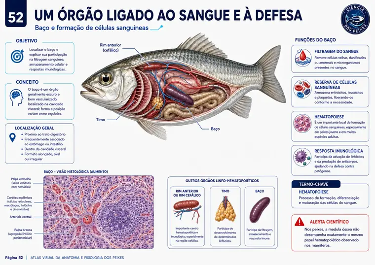 Prancha visual do Atlas de Anatomia e Fisiologia dos Peixes