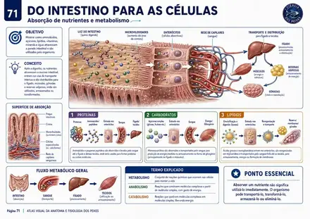Prancha visual do Atlas de Anatomia e Fisiologia dos Peixes